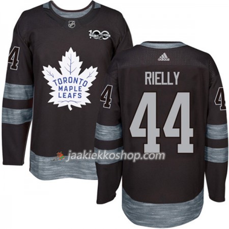 Miehille NHL Toronto Maple Leafs Pelipaita Morgan Rielly 44 1917-2017 100th Anniversary Adidas Musta Authentic